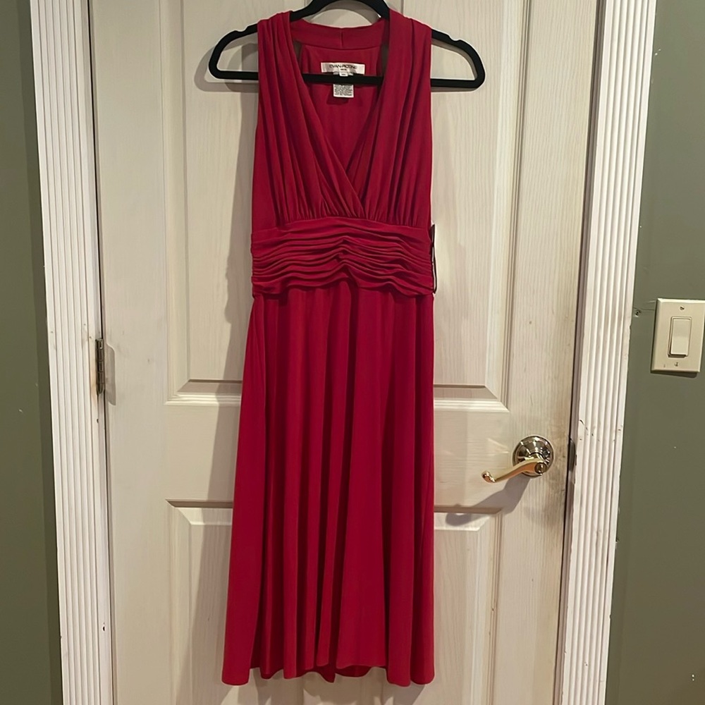 Evan Picone size 10 Red halter dress